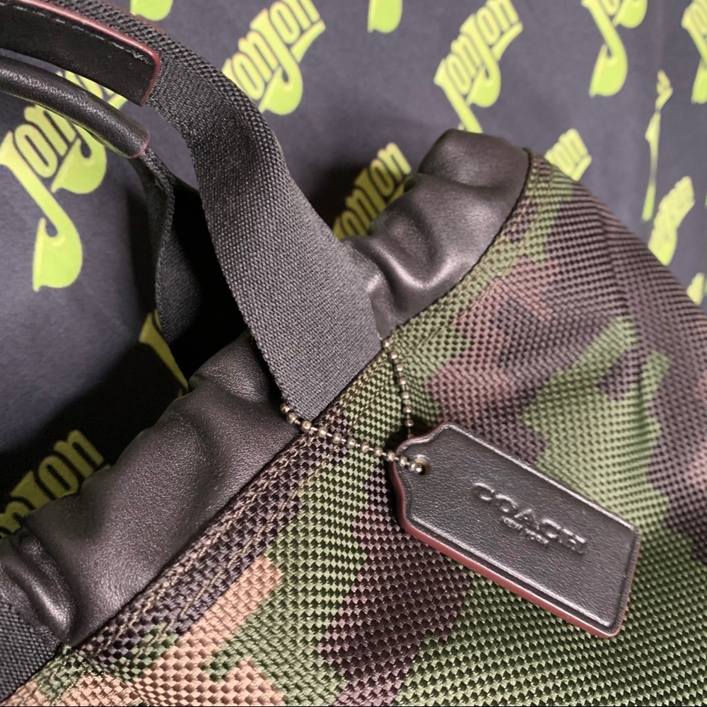 Coach Terrain Drawstring Backpack, Pixelated Camo - image 2